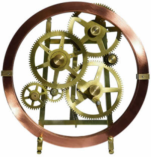 Sculpture Artist Andrea Davide created this kinetic gear art