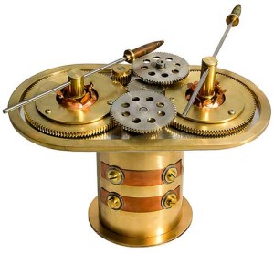 Sculpture Artist Andrea Davide created this kinetic gear art