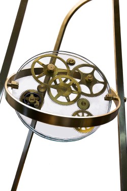 Sculpture Artist Andrea Davide created this kinetic gear art
